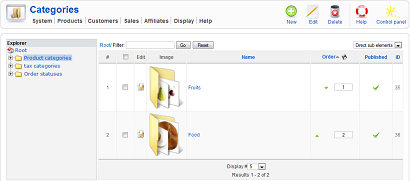 Categories Management
