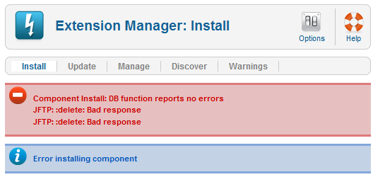 Error delete bad response