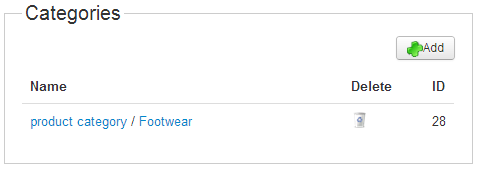 Product categories
