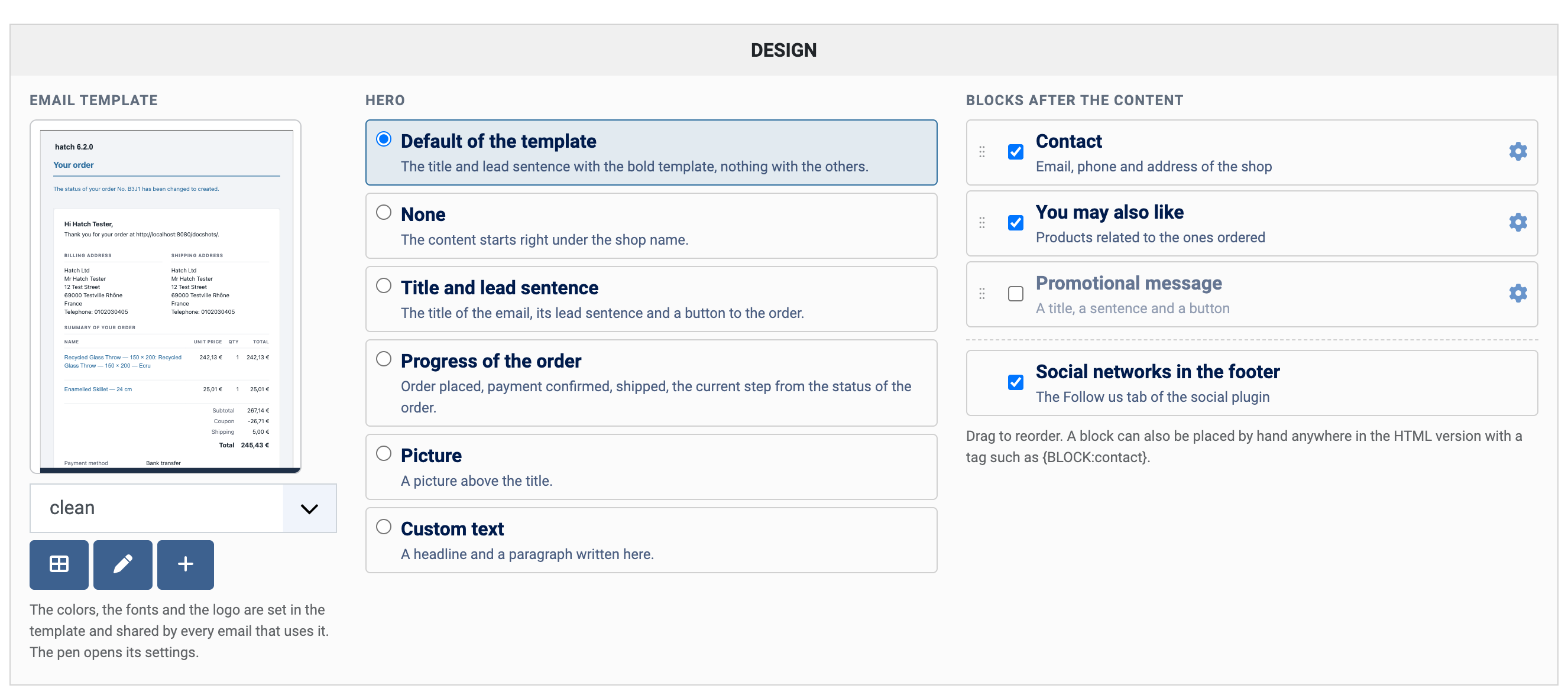 E-mail design