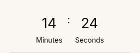 The countdown of the cart