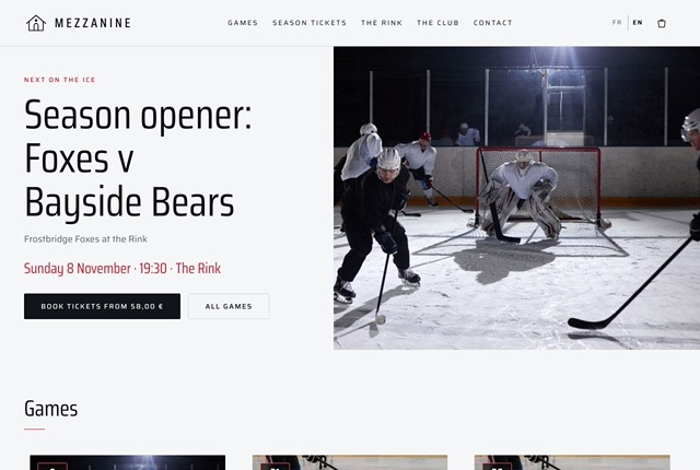 Mezzanine style preset - Rink