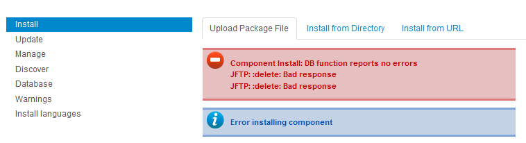 Error delete bad response