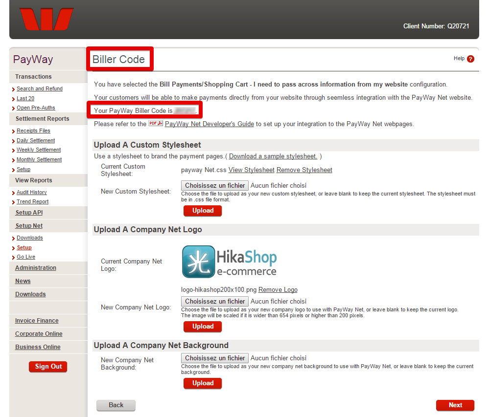 Hikashop Westpac Net Payment Method