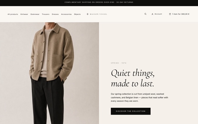 Vessel, the HikaShop template